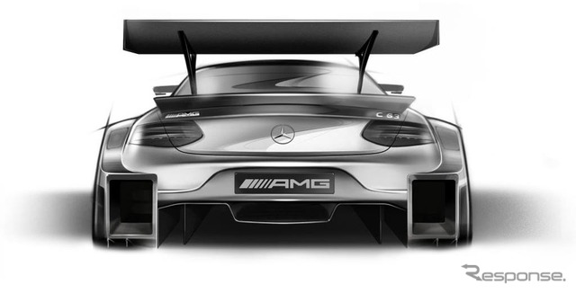 新型メルセデスAMG C63 DTMの予告スケッチ