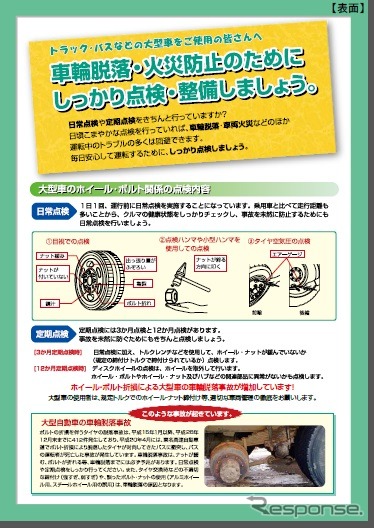 自動車点検整備推進運動のチラシ