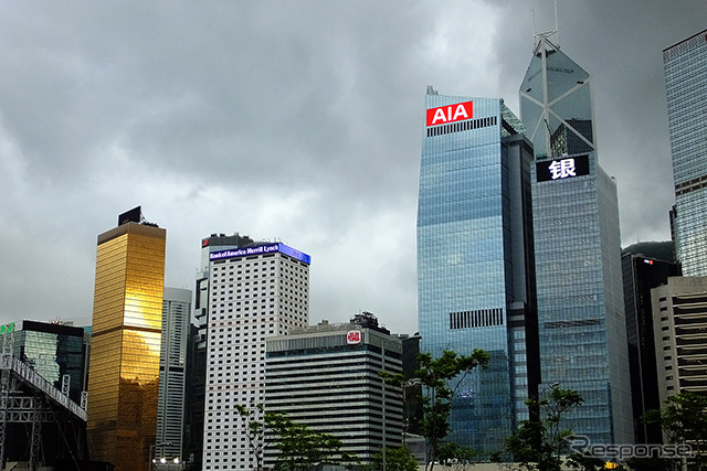 香港の中心街、中環(セントラル)