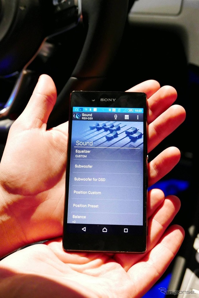 IFA 2015で発表されたハイレゾ対応ヘッドユニット「RSX-GS9」を中心とするソニーのカーオーディオシステム