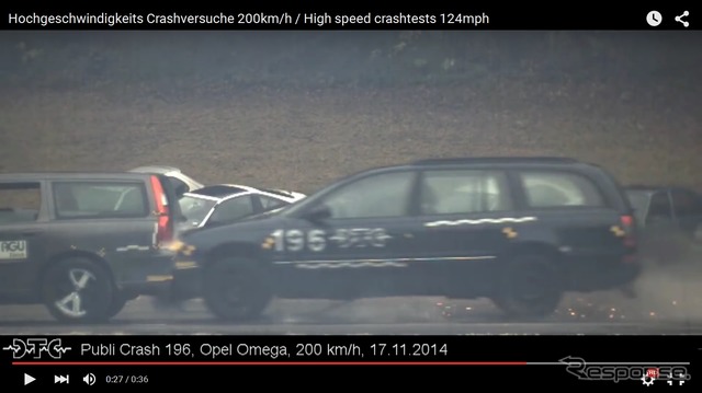 200km/hでの衝突テスト映像を公開したスイスのDTC社