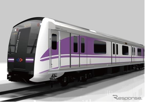 パープルライン車両のイメージ