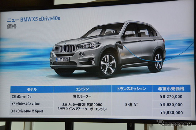BMW X5 xDrive40e 発表会