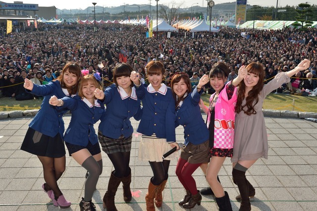 2013年に開催された「大洗あんこう祭り」でのステージイベント