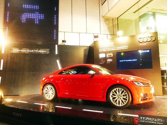 アウディTT、銀座の滑走路に着陸。「Audi TT Landing, Japan」プロジェクト、東京・銀座の展示は9月9~13日)