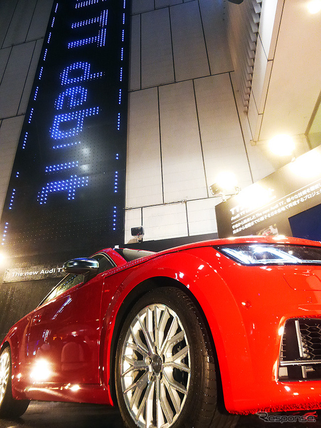 アウディTT、銀座の滑走路に着陸。「Audi TT Landing, Japan」プロジェクト、東京・銀座の展示は9月9~13日)