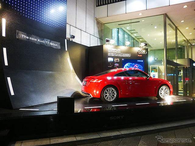 アウディTT、銀座の滑走路に着陸。「Audi TT Landing, Japan」プロジェクト、東京・銀座の展示は9月9~13日)