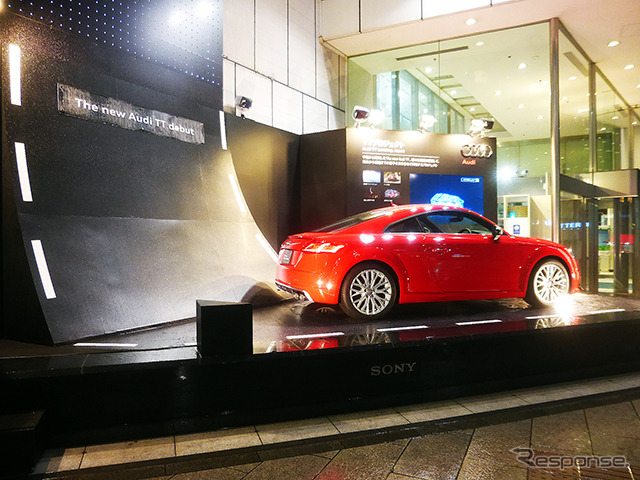 アウディTT、銀座の滑走路に着陸。「Audi TT Landing, Japan」プロジェクト、東京・銀座の展示は9月9～13日）