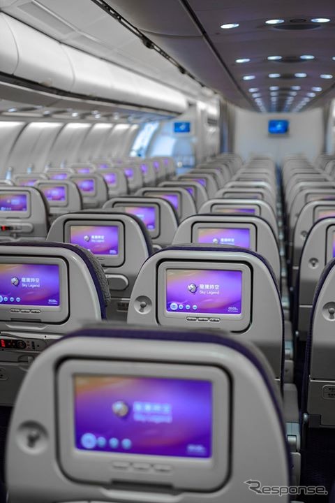 トランスアジア航空A330のエコノミークラス
