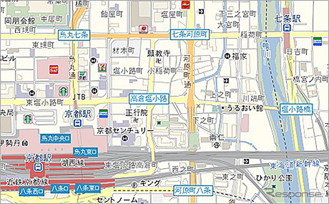 標準マップ（京都駅周辺）