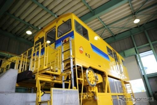 見学会では新型工作車の試乗も行われる。