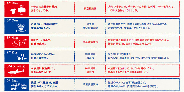 スケジュール４月～９月