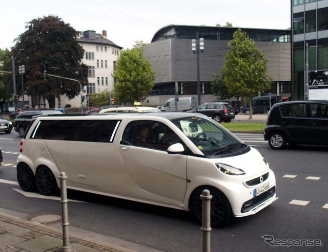プレスデー初日、フランクフルト市街で偶然見かけた