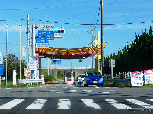 東金九十九里有料道、真亀IC付近