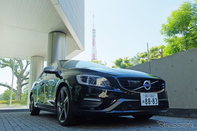 東京・増上寺近くのボルボ・カー・ジャパンにて。鹿児島に向けて出発。