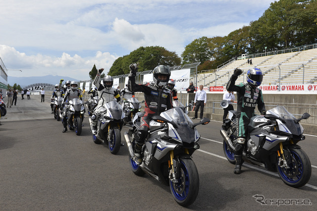 2015年9月21日、スポーツランドSUGO（宮城県柴田郡村田町）にて開催された『YZF-R1/R1Mオーナーズミーティング』。