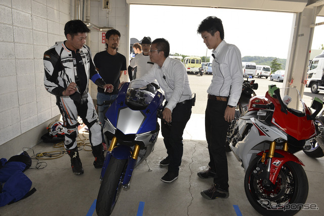 2015年9月21日、スポーツランドSUGO（宮城県柴田郡村田町）にて開催された『YZF-R1/R1Mオーナーズミーティング』。