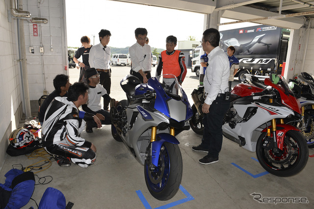 2015年9月21日、スポーツランドSUGO（宮城県柴田郡村田町）にて開催された『YZF-R1/R1Mオーナーズミーティング』。