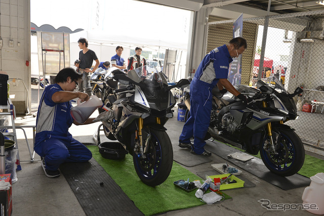 2015年9月21日、スポーツランドSUGO（宮城県柴田郡村田町）にて開催された『YZF-R1/R1Mオーナーズミーティング』。