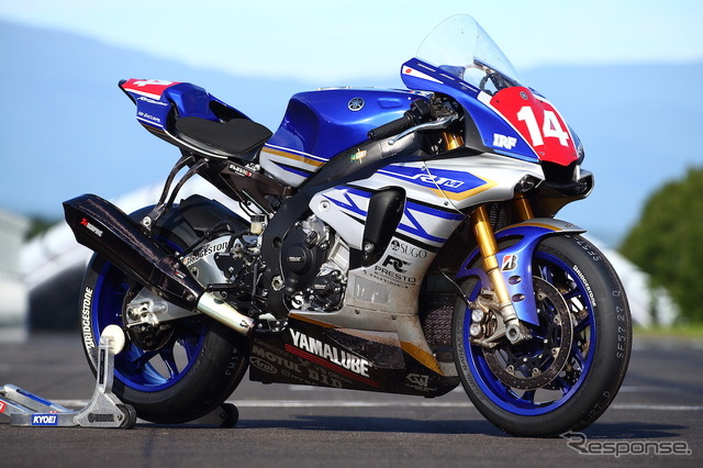 スポーツランドSUGOで公開された「team R1 & YAMALUBE」YZF-R1M