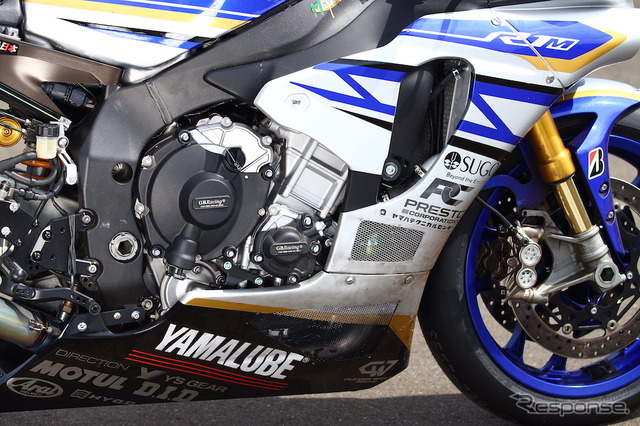 スポーツランドSUGOで公開された「team R1 & YAMALUBE」YZF-R1M