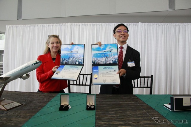 キャセイパシフィック航空、70機目のボーイング777を受領（1）