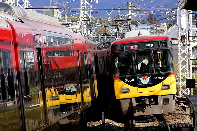 「プレミアムカー」は京阪特急で運用されている8000系(写真)の6号車を改造して導入する。