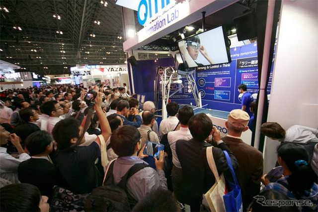昨年開催されたCEATEC JAPAN 2014のオムロンブース