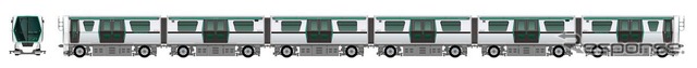 11月からニューシャトルに導入される2020系。営業運転開始に先立ち試乗会が行われる。