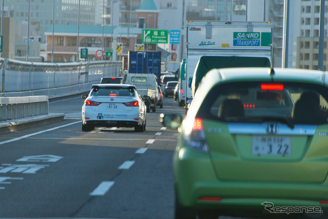 レクサス GSをベースにした自動運転実験車