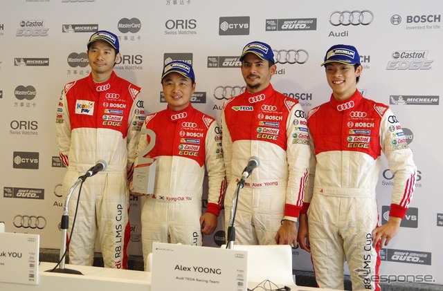 Audi R8 LMS CUP 第10戦の優勝会見