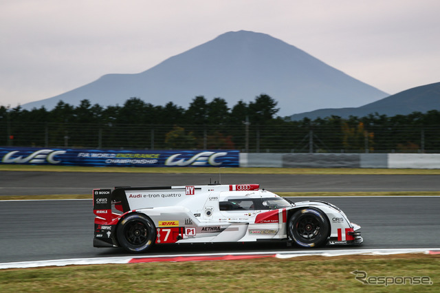 アンドレ・ロッテラーらが乗り組むアウディ7号車。