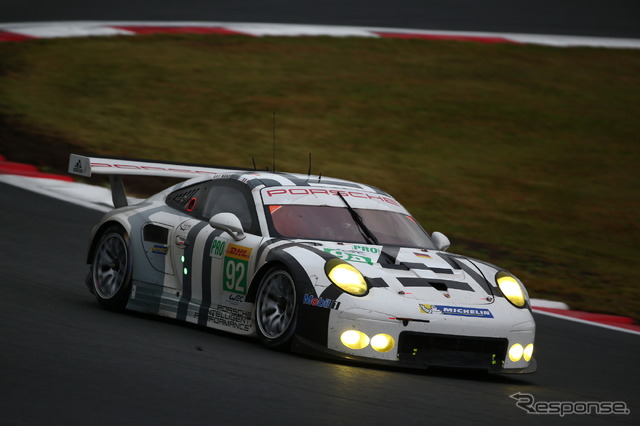 LMGTE-Proクラス2位の#92 ポルシェ。