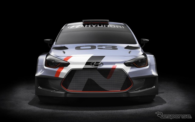 ヒュンダイ i20 WRC 新型のプレビューモデル