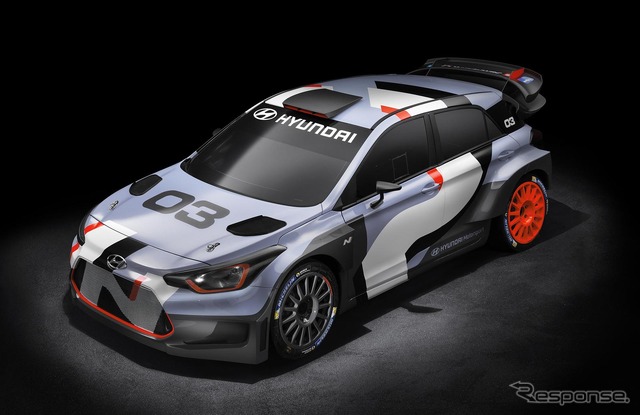 ヒュンダイ i20 WRC 新型のプレビューモデル