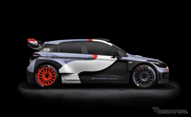 ヒュンダイ i20 WRC 新型のプレビューモデル