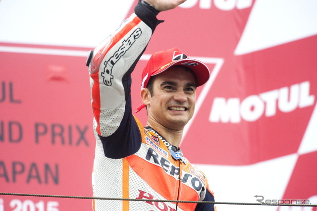 日本GPで今季初優勝を飾ったペドロサ