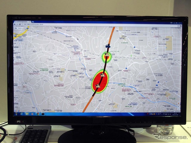 クラウドにアップされた様々な情報は地図上に反映されていき、安全安心なドライブにつながっていく