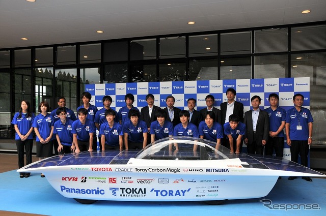 東海大学ソーラーカーチームの新型車両