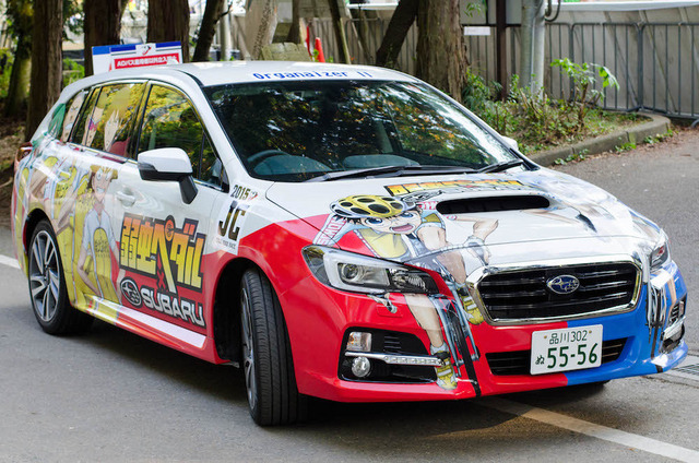 ジャパンカップサイクルロードレースではスバル車が大会関係車両として活躍（2015年10月18日）