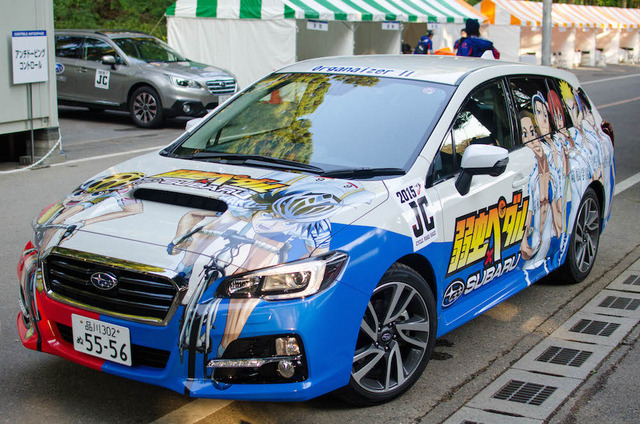 ジャパンカップサイクルロードレースではスバル車が大会関係車両として活躍（2015年10月18日）