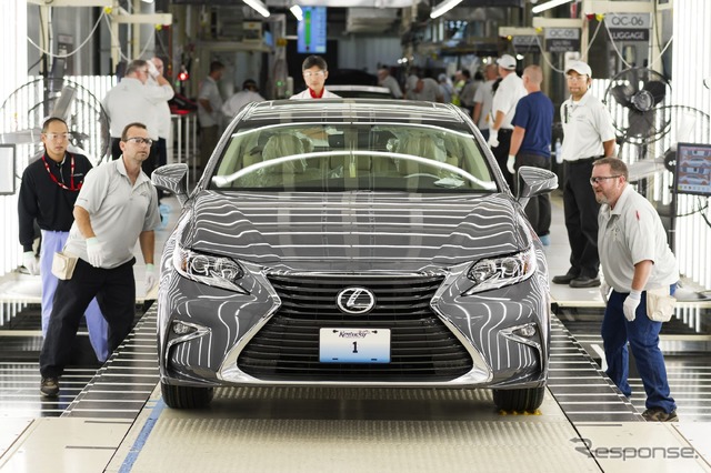 レクサス初の米国現地生産車となったES350