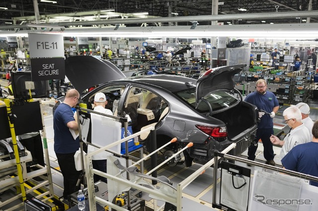 レクサス初の米国現地生産車となったES350