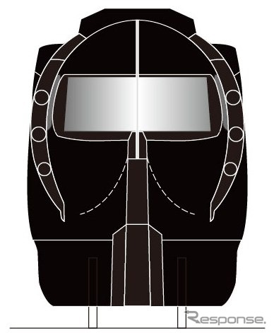 南海特急ラピート「スター・ウォーズ/フォースの覚醒」号の正面イメージ。11月21日から運行される。