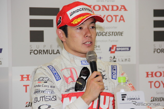 久々に2位表彰台を獲得した山本尚貴(2015SF第6戦)