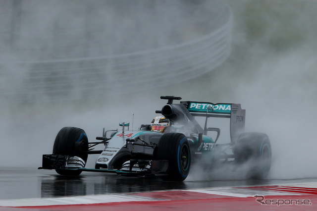 F1アメリカGPは豪雨により予選が順延