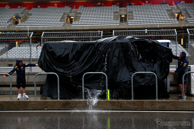 F1アメリカGPは豪雨により予選が順延