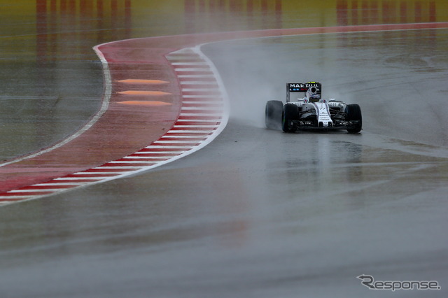 F1アメリカGPは豪雨により予選が順延