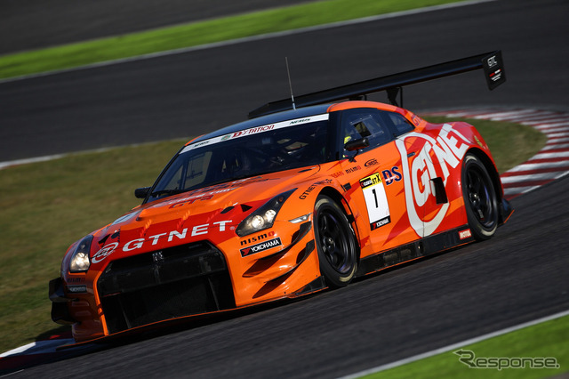 今季初の総合優勝を飾った、No.1GTNET ADVAN GT-R