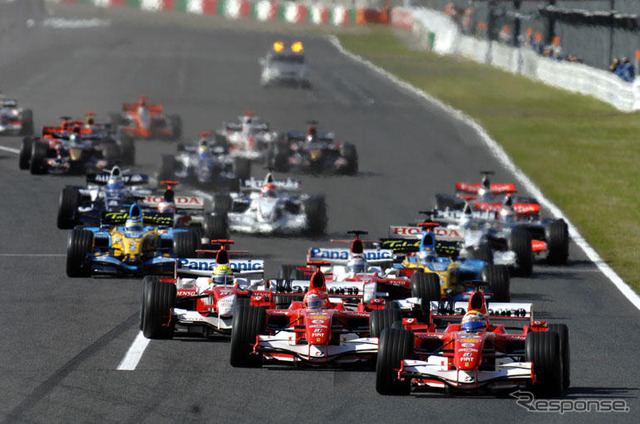 【F1日本GP】決勝…シューマッハまさかのリタイア、アロンソが守りきる